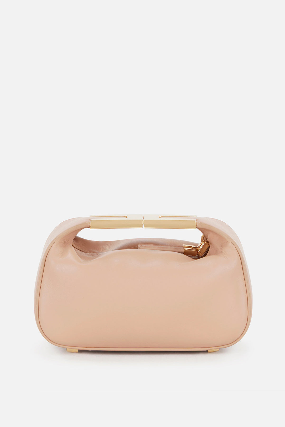 Elisabetta Franchi Pochette Hobo con Manico Gioiello BS07A62E2 NUDE