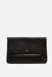 Elisabetta Franchi Pochette In Pelle con Patta a Busta BS39N67E2 NERO