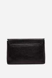 Elisabetta Franchi Pochette In Pelle con Patta a Busta BS39N67E2 NERO