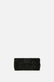 Elisabetta Franchi Pochette In Raso con Cristalli BS57N68E2 NERO