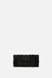 Elisabetta Franchi Pochette In Raso con Cristalli BS57N68E2 NERO