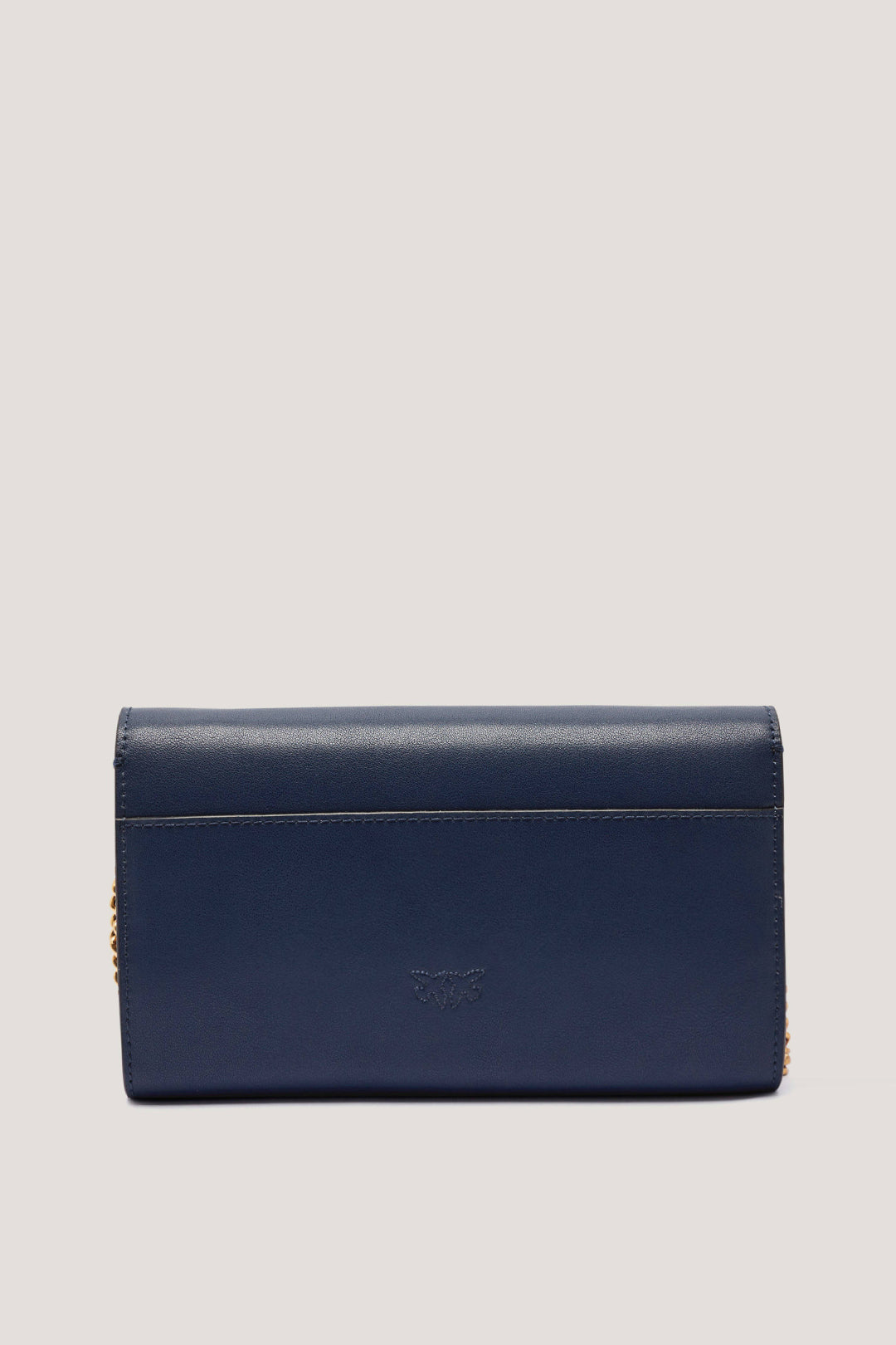 Pinko Pochette Love One Wallet BLU INDACO OMBROSO-ANTIQUE GOL