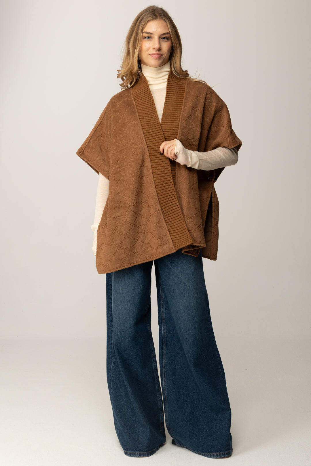 Twin-set Poncho In Maglia 252TO5420 ALPACA
