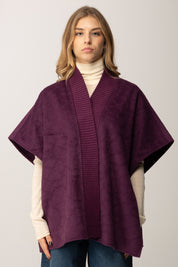 Twin-set Poncho In Maglia 252TO5420 PURPLE EDEN