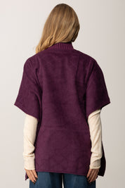 Twin-set Poncho In Maglia 252TO5420 PURPLE EDEN