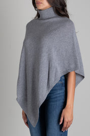 Patrizia Pepe Poncho In Maglia con Collo Alto 8F0054 K247 GRIGIO MELANGE
