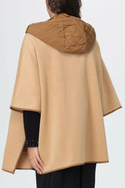 Twin-set Poncho In Maglia con Tasche e Cappuccio 252TA4240 LAND