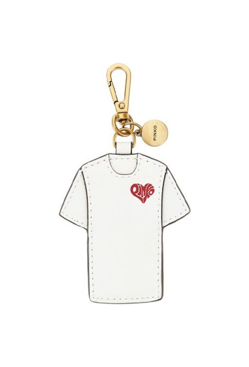 Pinko Portachiavi a Forma Di T-shirt con Stampa Amore 106363 A0F1 ZRFQ