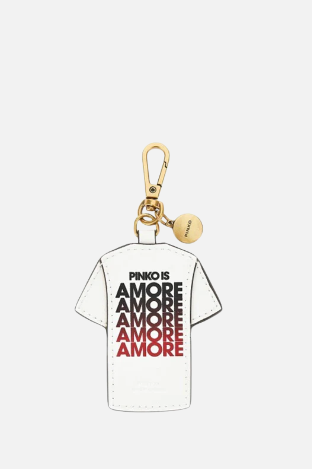 Pinko Portachiavi a Forma Di T-shirt con Stampa Amore 106363 A0F1 ZRFQ