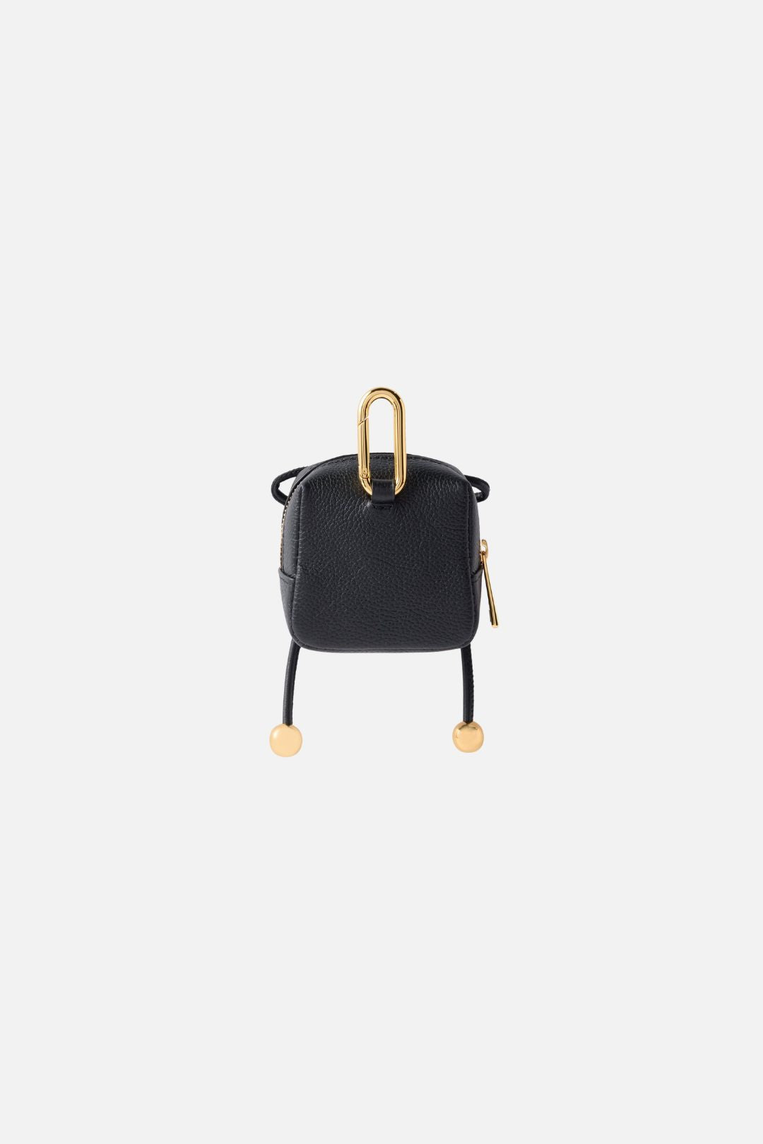 Furla Portachiavi Charm Poppy In Pelle Nera WK00644 BX4573 O6000