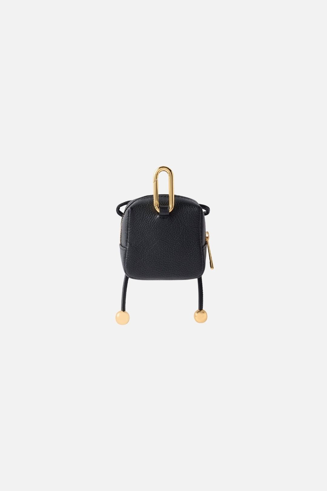 Furla Portachiavi Charm Poppy In Pelle Nera WK00644 BX4573 O6000
