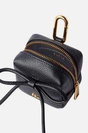 Furla Portachiavi Charm Poppy In Pelle Nera WK00644 BX4573 O6000