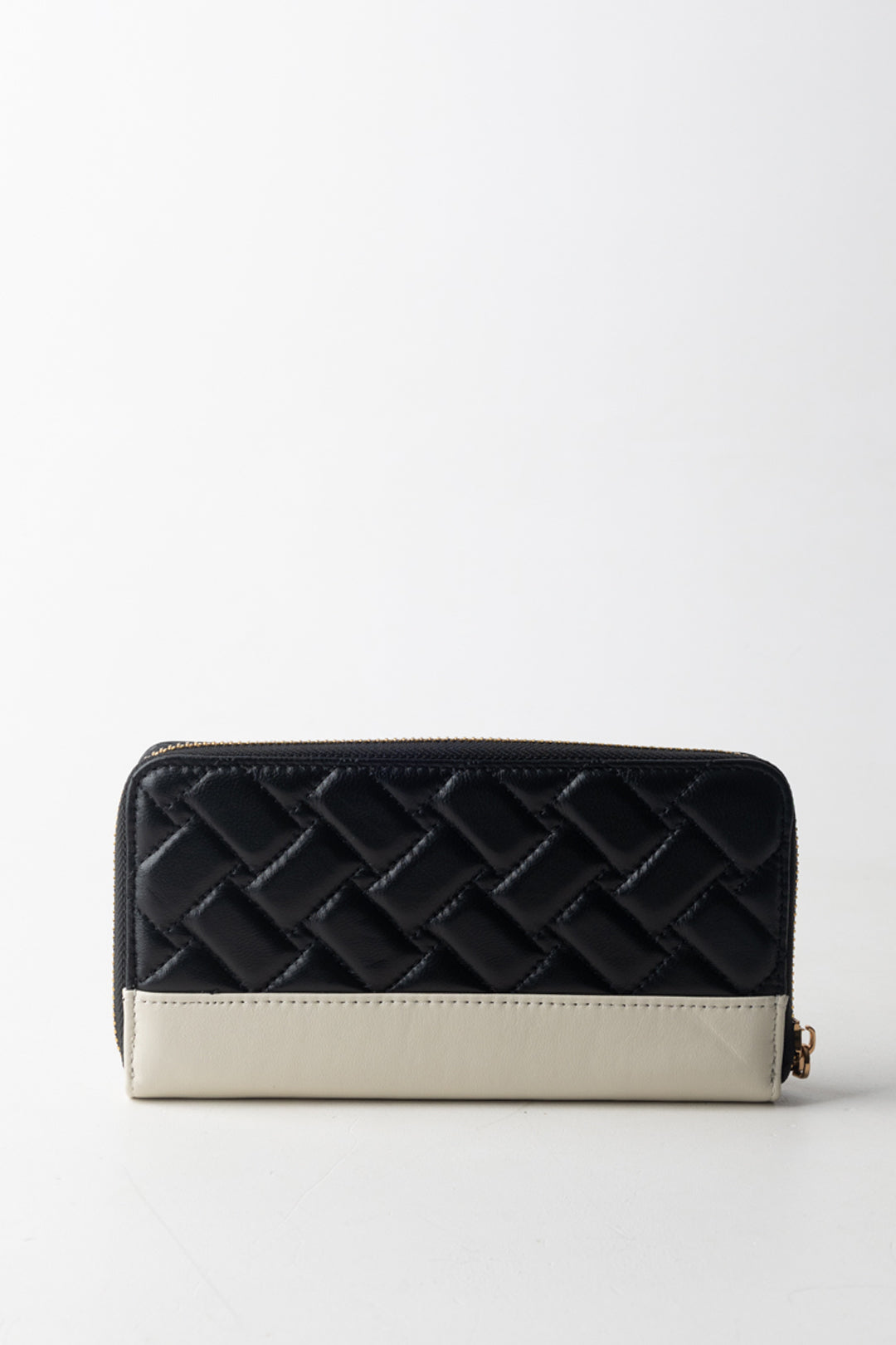 Kurt Geiger Portafogli Zip Around Bicolor con Logo 2712701109 BLK/WHITE