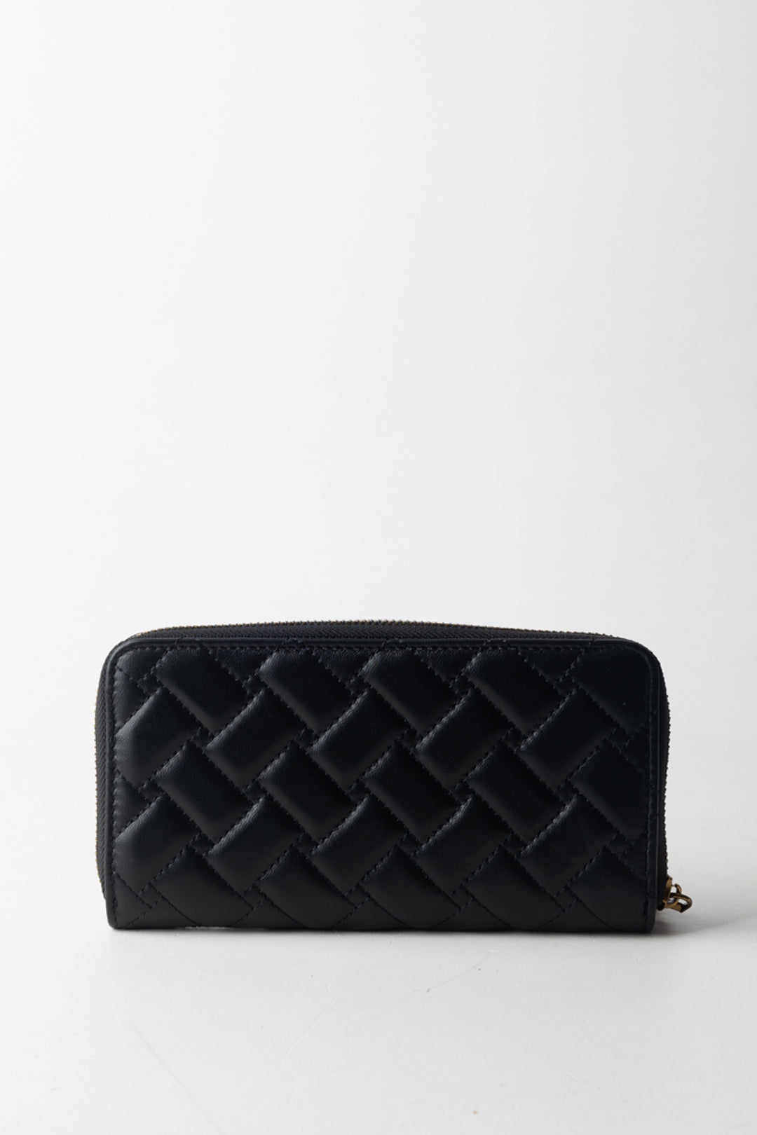 Kurt Geiger Portafogli Zip Around Motivo Intrecciato e Logo 1803000109 BLACK