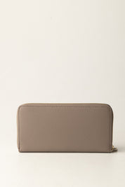 Patrizia Pepe Portafoglio In Pelle con Chiusura Zip e Logo Fly CQ4879 L001 DARK TATAMI