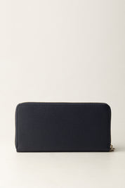 Patrizia Pepe Portafoglio In Pelle con Chiusura Zip e Logo Fly CQ4879 L001 EVENING BLUE