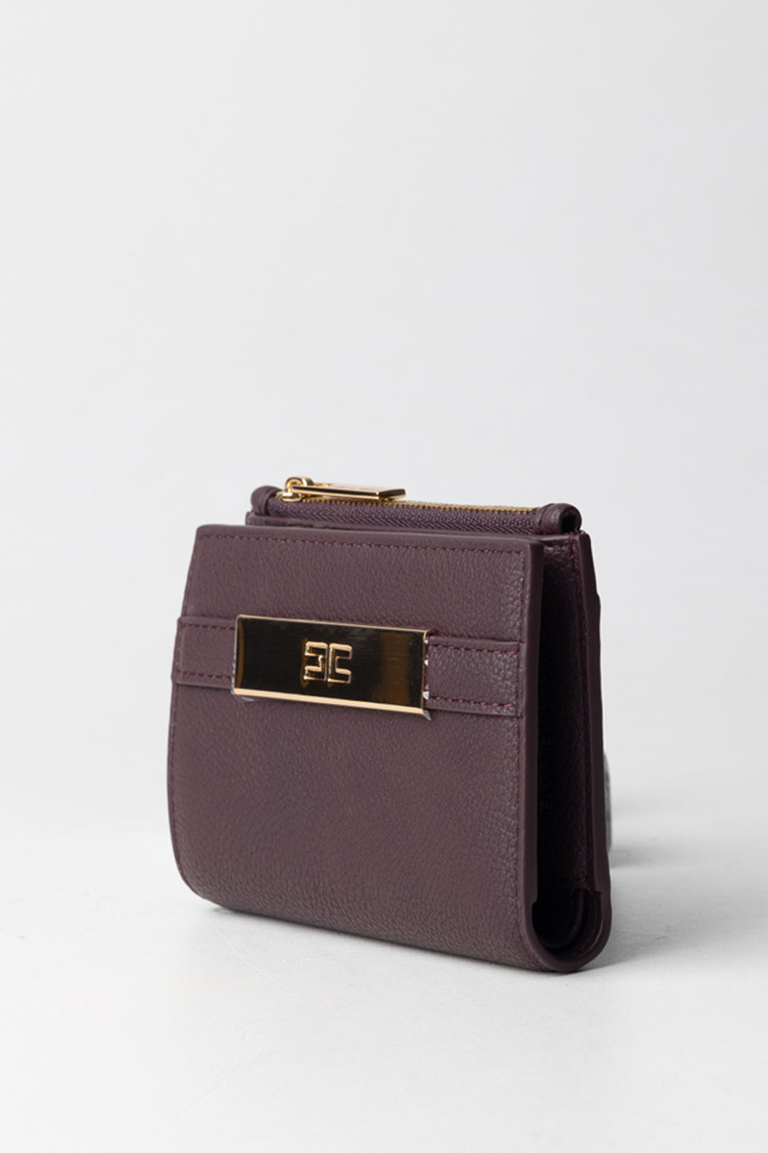 Elisabetta Franchi Portafoglio Piccolo con Placca Logo PF61A56E2 MERLOT