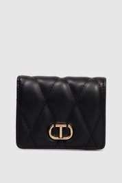 Twin-set Portafoglio Piccolo Trapuntato con Logo 252TB7057 NERO