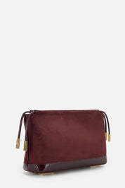 Elisabetta Franchi Pouche Bag In Pelle Scamosciata BS60A57E2 MERLOT