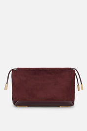 Elisabetta Franchi Pouche Bag In Pelle Scamosciata BS60A57E2 MERLOT