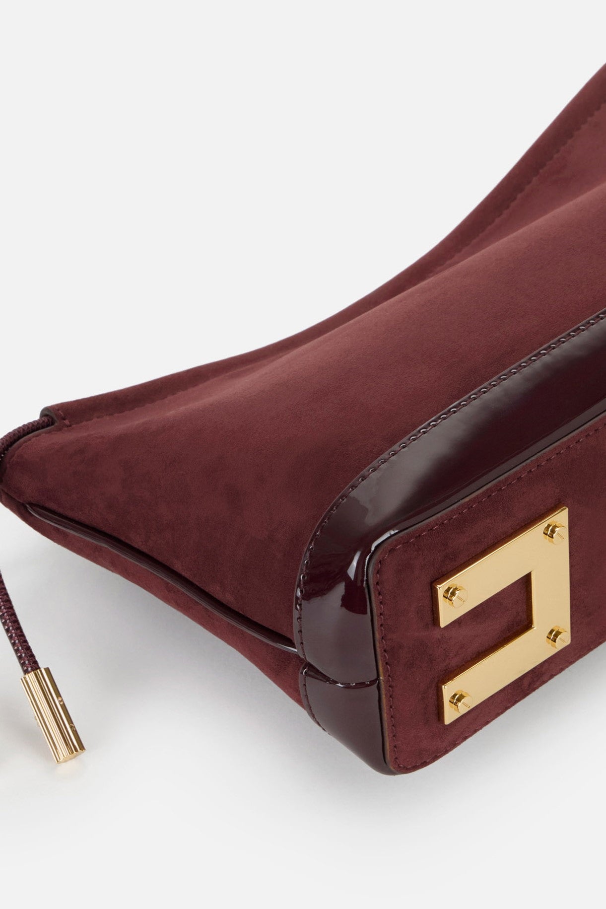 Elisabetta Franchi Pouche Bag In Pelle Scamosciata BS60A57E2 MERLOT