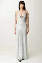 185625 AGATHA Aniye By Abito Lungo Full Pailettes Rose