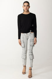 Elisabetta Franchi Maglia con Anello MK13T42E2 NERO