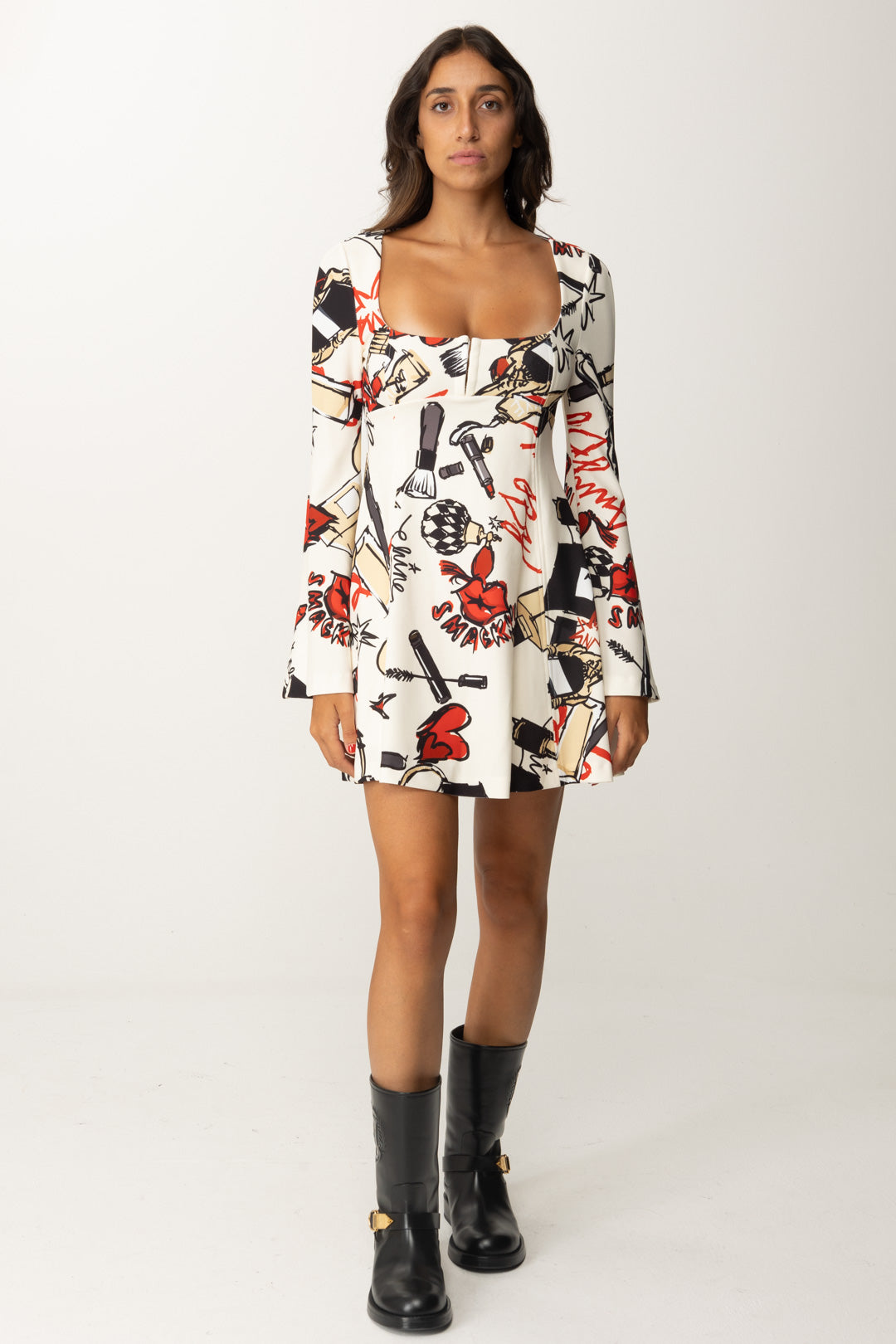 MIEAHORY, Mini abito a trapezio da donna, elasticizzato, svasato, con corsetto in stile canotta senza maniche, con scollo quadrato e finiture in pizzo, bianco, S MIEAHORY, Mini abito a trapezio da donna, elasticizzato, svasato, con corsetto in stile canotta senza maniche, con scollo quadrato e finiture in pizzo, bianco, S