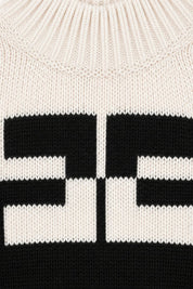 Elisabetta Franchi Bambina Pull a Collo Alto con Logo EFMA215CFL098.D748