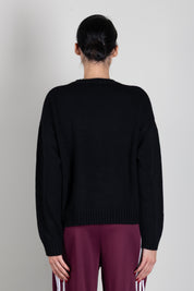 Aniye By Pullover Cherry con Stampa Ciliegie 181506 BLACK :AI26