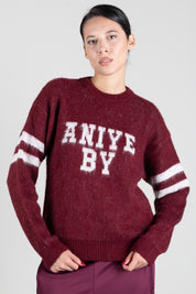 Aniye By Pullover College con Lettering 'aniye By' 181512 RUBY NOIR :AI26