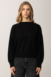 Replay Pullover Girocollo con Maniche Ampie DK3901.000.G23372 BLACK