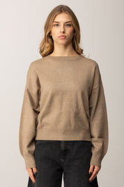 Replay Pullover Girocollo con Maniche Ampie DK3901.000.G23372 CAMEL