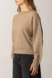 Replay Pullover Girocollo con Maniche Ampie DK3901.000.G23372 CAMEL