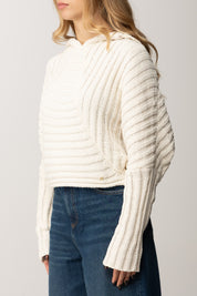 Replay Pullover In Maglia a Coste con Cappuccio
a DK3907.000.G22926 BUTTER WHITE