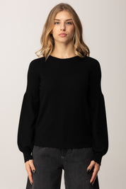 Twin-set Pullover In Maglia con Orlo Smerlato 252TP3061 NERO