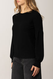 Twin-set Pullover In Maglia con Orlo Smerlato 252TP3061 NERO