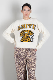 Aniye By Pullover Telephone con Motivo Animalier 181504 ALMOND :AI26