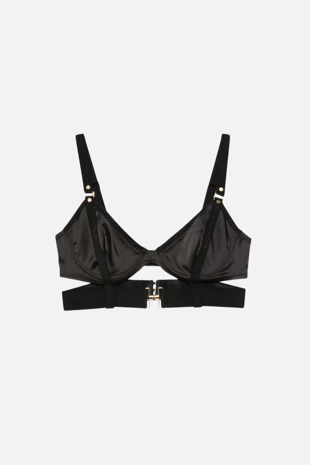 Elisabetta Franchi Reggiseno In Raso con Fascia Elastica RG00162E2 NERO