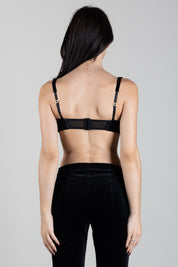 Elisabetta Franchi Reggiseno In Velluto Fluido RG01467E2 NERO