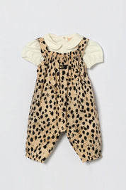 Elisabetta Franchi Bambina Salopette Fantasia Animalier ENCD1180CAE07.D640