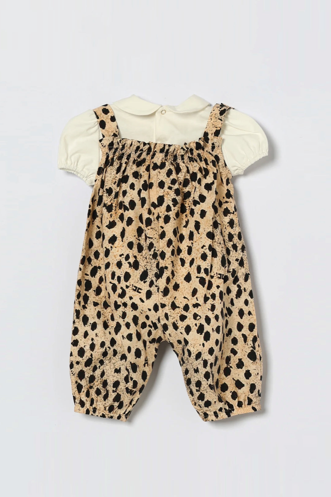 Elisabetta Franchi Bambina Salopette Fantasia Animalier ENCD1180CAE07.D640