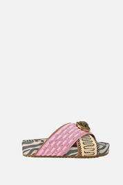 Kurt Geiger Sandali Chelsea Cross Strap 3973157999 PINK COMB
