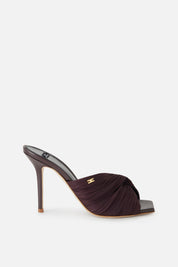 Elisabetta Franchi Sandali Mules a Fascia Incrociata SA33L63E2 CACAO