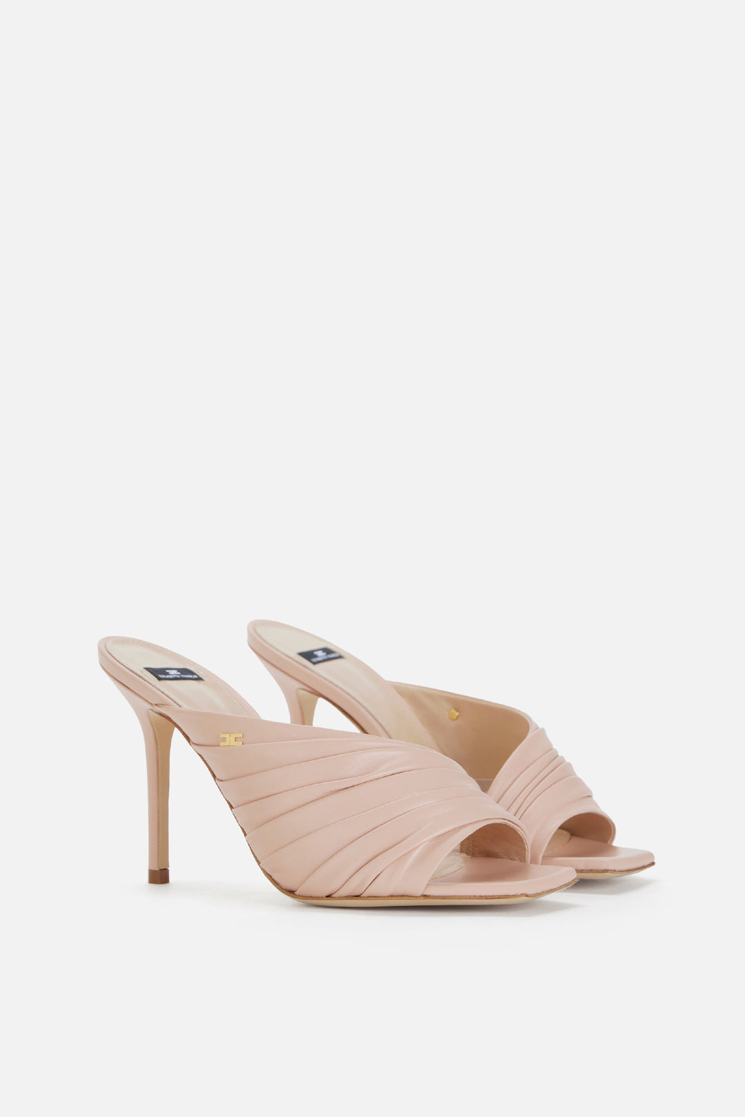 Elisabetta Franchi Sandali Mules In Nappa SA80L63E2 NUDE
