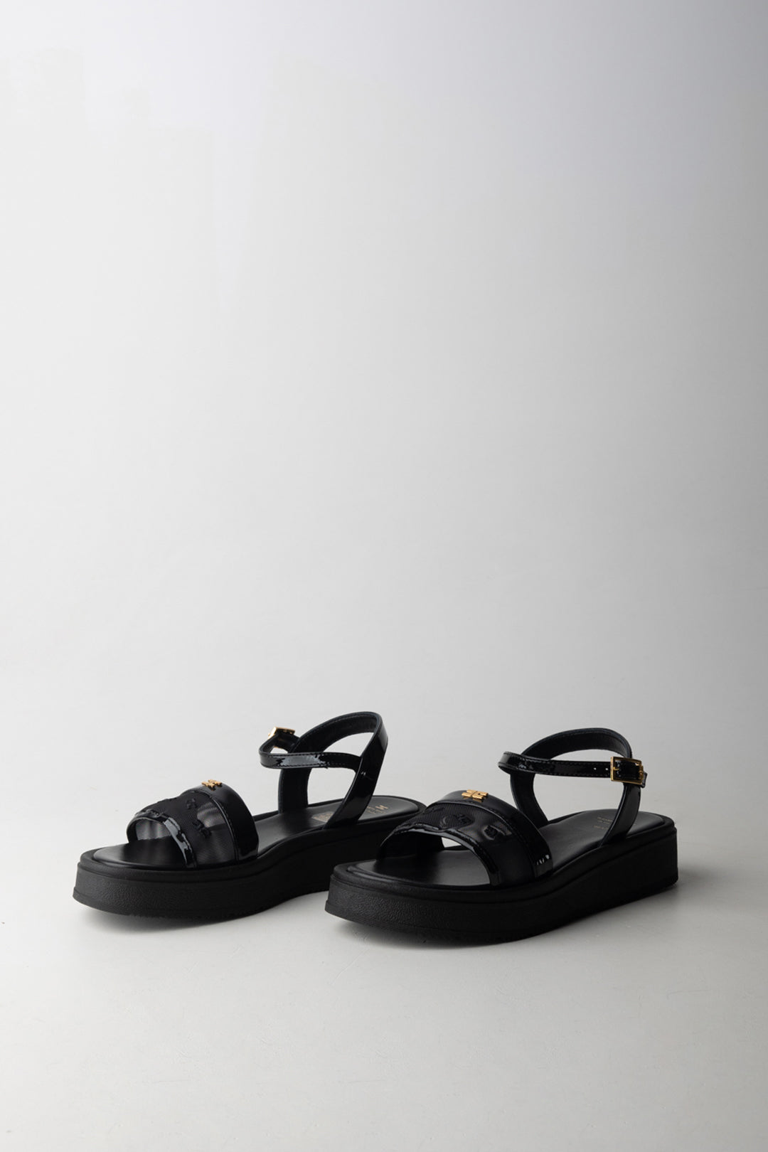 Elisabetta Franchi Bambina Sandali Platform con Inserto Mesh F4A2-E0595-1921999- BLACK