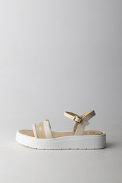 Elisabetta Franchi Bambina Sandali Platform con Inserto Mesh F4A2-E0597-1922698- BUTTER