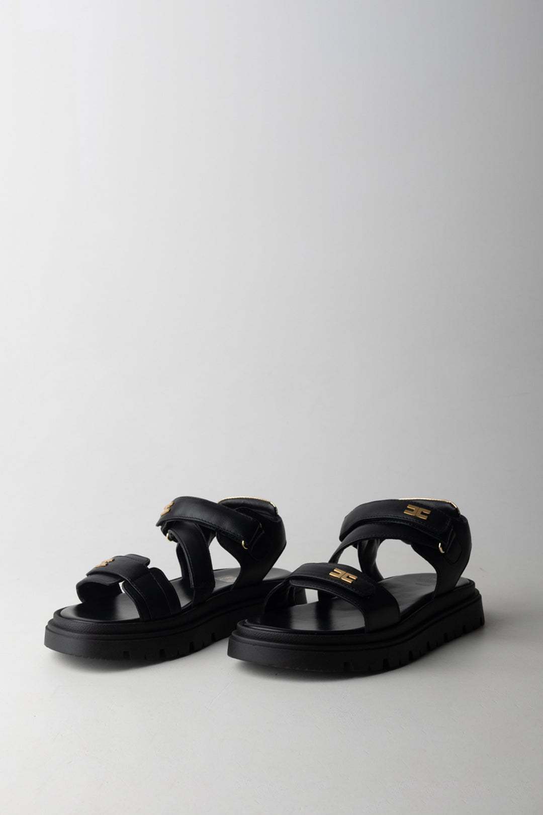 Elisabetta Franchi Bambina Sandali Platform con Tallone Metal F4A2-E0586-1733999- BLACK