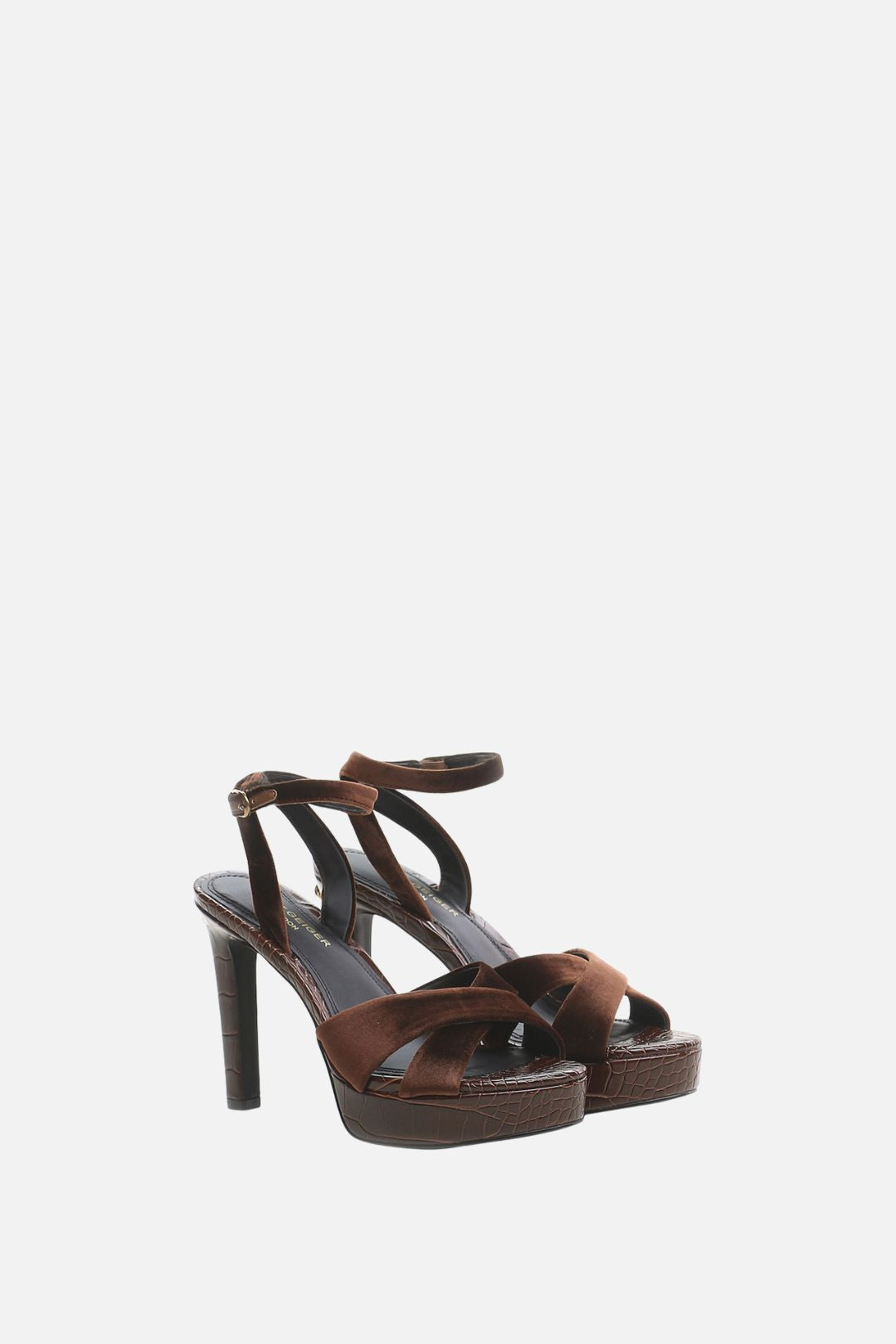 Kurt Geiger Sandali Sherbert Cross 6194535789 DK.BRN COM