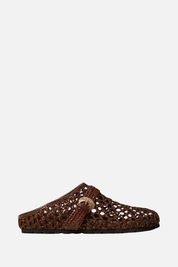 Twin-set Sandali Slide con Intrecci 261TGT036 COFFEE LIQUEUR